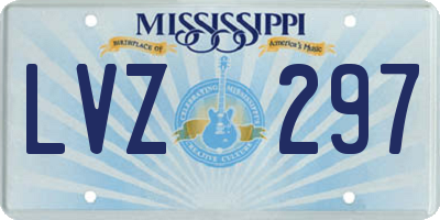 MS license plate LVZ297