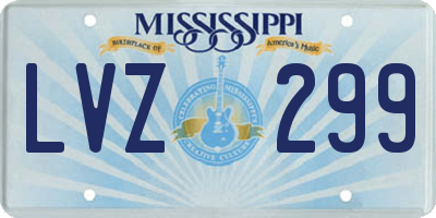 MS license plate LVZ299