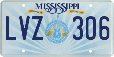 MS license plate LVZ306