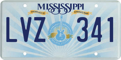 MS license plate LVZ341
