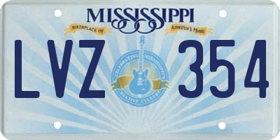 MS license plate LVZ354