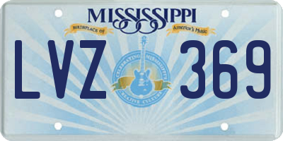 MS license plate LVZ369