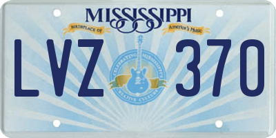 MS license plate LVZ370