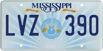 MS license plate LVZ390