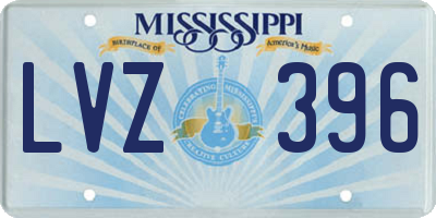 MS license plate LVZ396