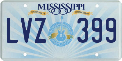 MS license plate LVZ399