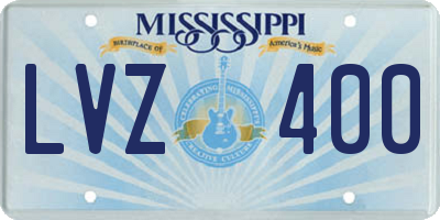 MS license plate LVZ400