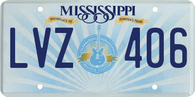 MS license plate LVZ406