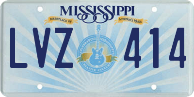 MS license plate LVZ414