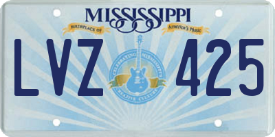 MS license plate LVZ425