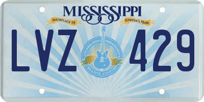 MS license plate LVZ429