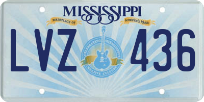 MS license plate LVZ436