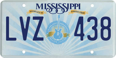 MS license plate LVZ438
