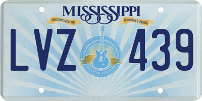 MS license plate LVZ439