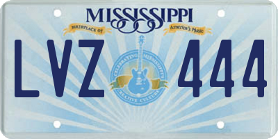 MS license plate LVZ444