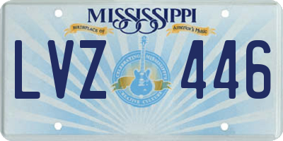 MS license plate LVZ446