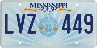 MS license plate LVZ449