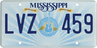 MS license plate LVZ459