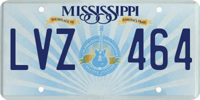 MS license plate LVZ464