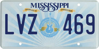 MS license plate LVZ469