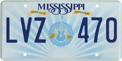 MS license plate LVZ470