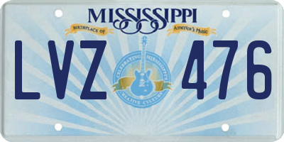 MS license plate LVZ476