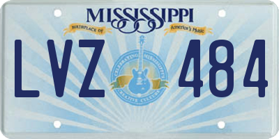 MS license plate LVZ484