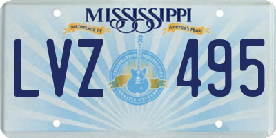 MS license plate LVZ495