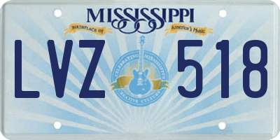 MS license plate LVZ518