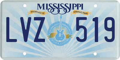 MS license plate LVZ519