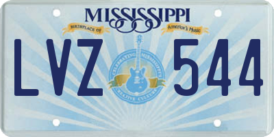 MS license plate LVZ544