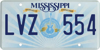 MS license plate LVZ554