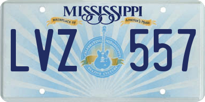 MS license plate LVZ557
