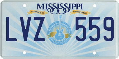 MS license plate LVZ559