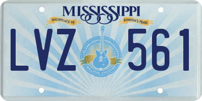 MS license plate LVZ561