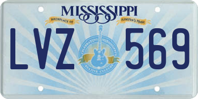MS license plate LVZ569