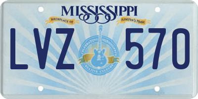 MS license plate LVZ570
