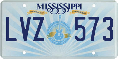 MS license plate LVZ573