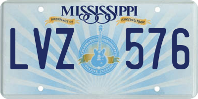 MS license plate LVZ576