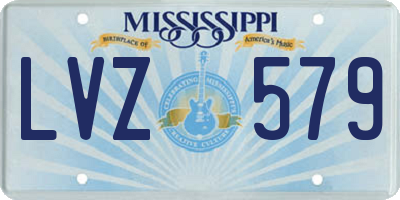 MS license plate LVZ579