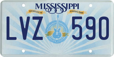 MS license plate LVZ590