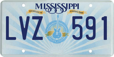 MS license plate LVZ591