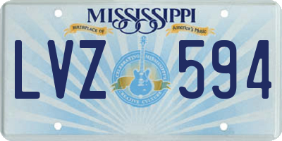 MS license plate LVZ594