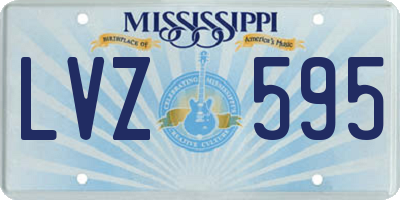 MS license plate LVZ595