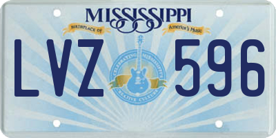 MS license plate LVZ596