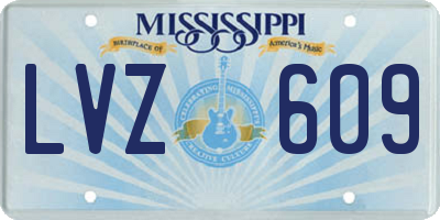 MS license plate LVZ609