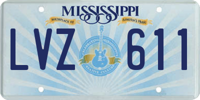 MS license plate LVZ611