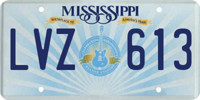 MS license plate LVZ613