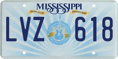 MS license plate LVZ618