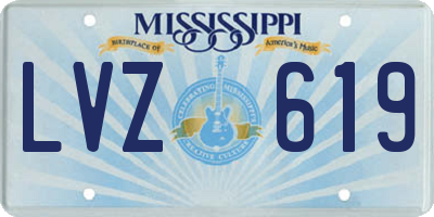 MS license plate LVZ619